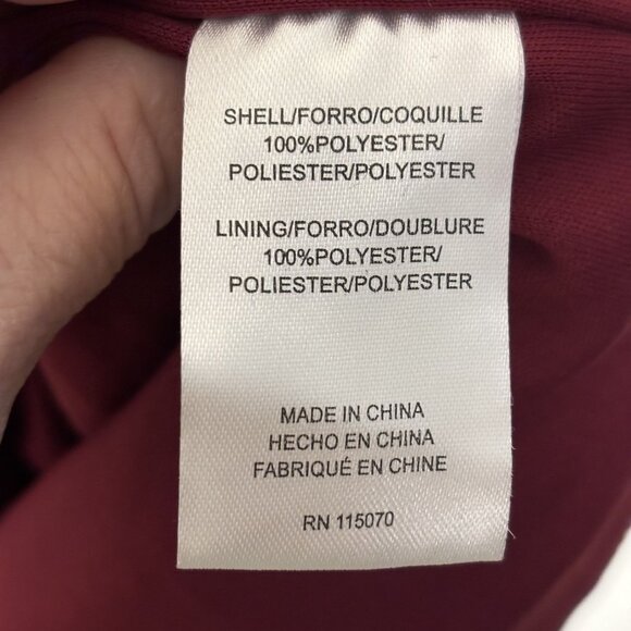 Sleeveless Deep Wine Sequin Party Dress Size XL By Nina Leonard - Picture 9 of 13